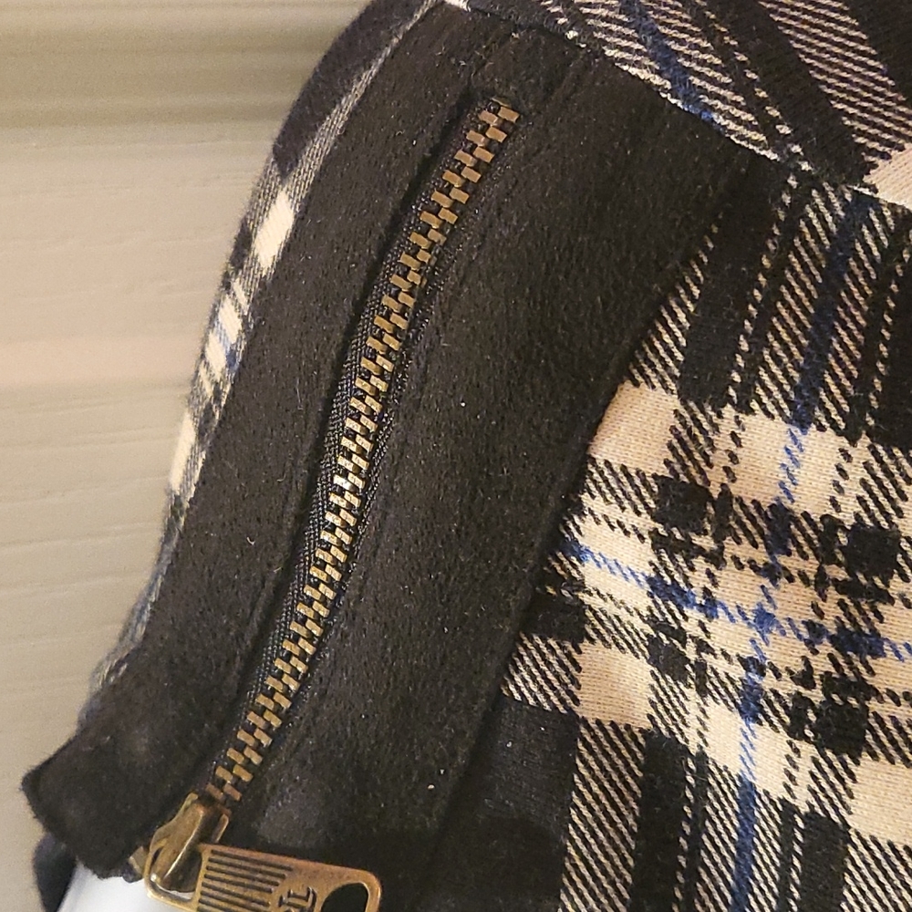 Lauren Ralph Lauren Womens Black and White Plaid Cotton Long Sleeve Shirt Sz M - Picture 2 of 11